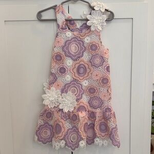 Baby Sara Floral Lace Kids Dress